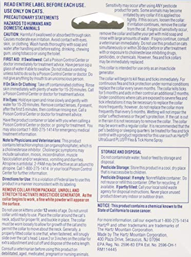 Hartz Ultra Guard Reflecting Flea & Tick Cat Collar, White 1 Each - Thumbnail 2