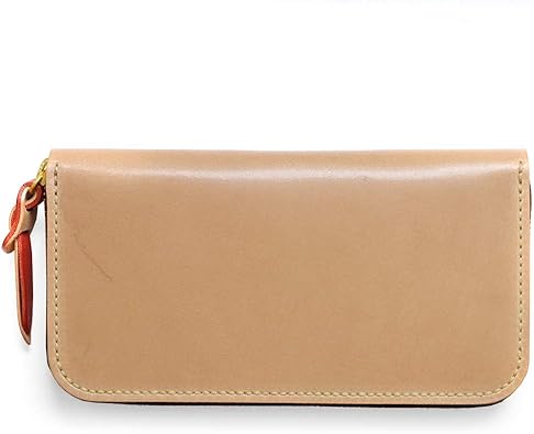 Amazon Cross Roads 財布 長財布 Red Hot コードバン 馬臀部革 本革 ラウンドファスナー 日本製 ハンドメイド 手縫い メンズ レディース タン レッド 財布