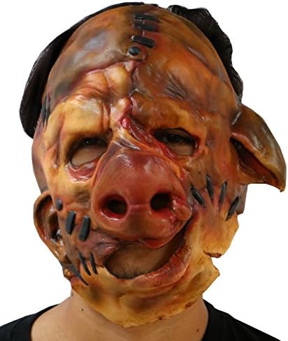 Halloween Latex Pig face mask (Pork C.H.O.P.S) Adult Halloween Mask FS007