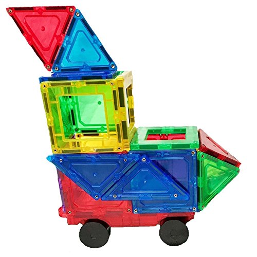 Suncatchers Magnetic Tiles Building Toy- 32 Piece Construction Set for Kids