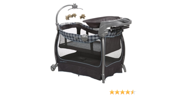 eddie bauer travel playard with bassinet changer and canopy