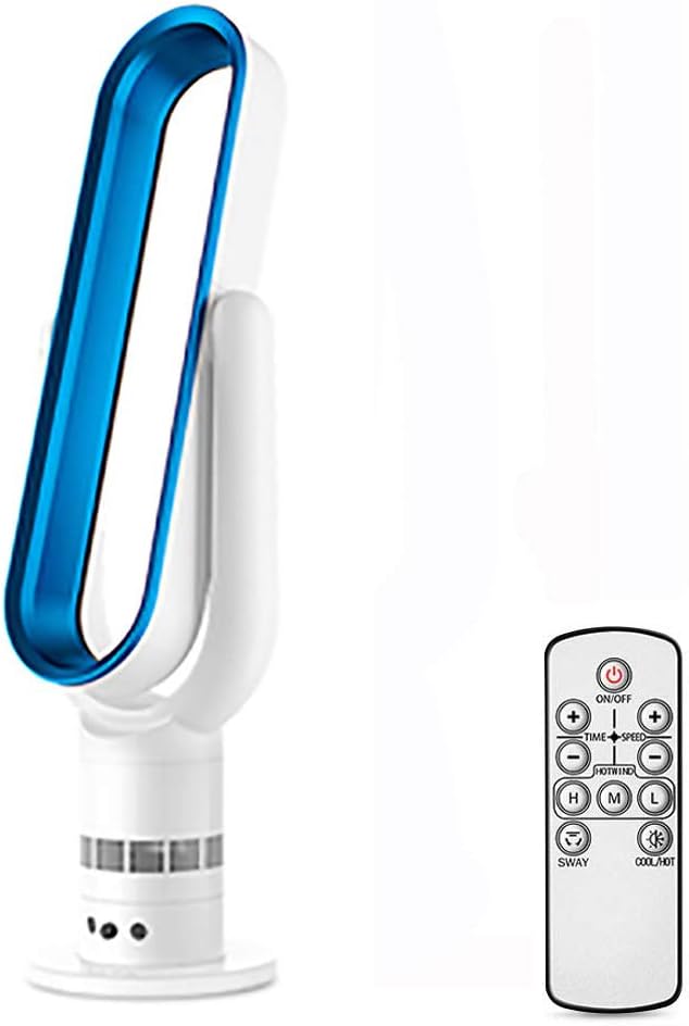 Super Quiet Bladeless Fan With Touch Button, Remote Control Tower Fan