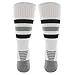 adidas Unisex Team Speed Traxion Crew Sock (1-Pair), White/Black/Aluminum 2, 9-13