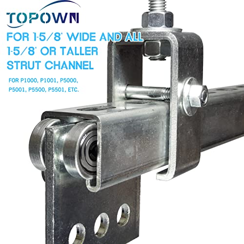 TOPOWN 4 Wheel Trolley Assembly for 15/8" Wide and All 15/8" or
