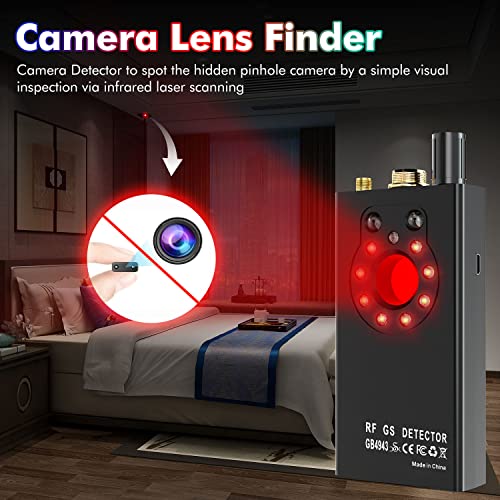 FOWARD GAUSS Hidden Camera Detector, Anti-Spy Detector, Handheld RF Scanner, RF Signal Detector, Interception Device Detector, GPS Detector for Locators