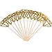 Aresmer 36 Pack Cupcake Toppers Gold Glitter Diamond Dessert Table Birthday Party Decor Wedding Engagement Baby Shower