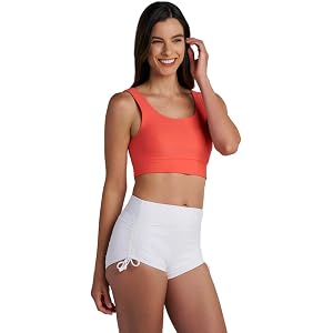 Bikini Swim Crop Top - UPF 50+ Sun Protection - Spring Garden