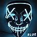Kangkang Halloween LED Light up Festival Cosplay Costume Supplies Party Masks Glow in Dark (Blue)