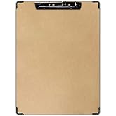 Acocony 11x17 Clipboard with Hardware Corner Guard Vertical Extra Large Clipboard Hardboard with 8 Inch Jumbo Lever Clip 11 x 17 Clipping Board Log Color 1 Pack