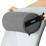 Vive Lumbar Roll - Cervical Cushion Support Pillow - Lower Back Pain Relief in Car, Office Chair, Computer - Firm Ergonomic Mesh Portable Travel Bolster - Thoracic Low Rest Posture Corrector Seat Pad