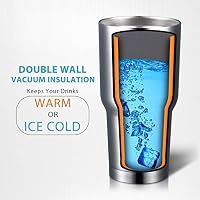 XUYRENP 30oz Stainless Steel Tumbler Vacuum Insulated Travel Car Coffee Mug Sports Water Straight Cup Portable Bottles Outdoors (Size : One size)