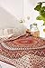 Bohemian Psychedelic Intricate Floral Design Kerala Tapestry Wall hanging Magical Thinking Tapestry Indian Hippie Bedspread Tapestry (Queen (84 X 85 inches approx), Orange-Red Border)