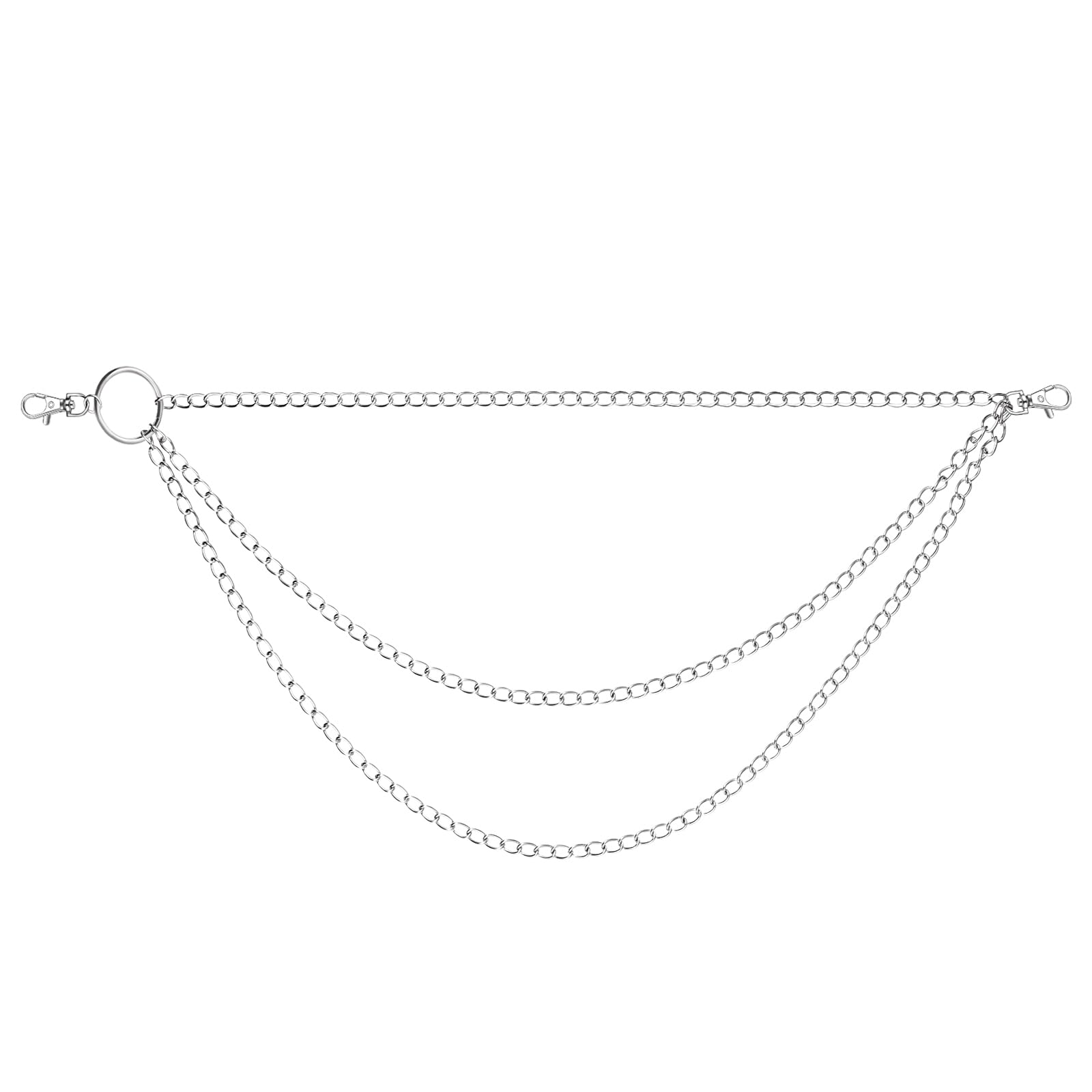 Happyyami Pants Chain Accessory Metal Wallet Belt Chain for Jeans Trousers Fashion Hip Hop Decor