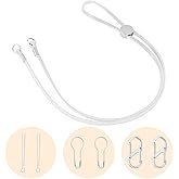 Epkoxlx Leather Hat Chin Strap, Adjustable Windproof Stampede String for Ranch, Horse Riding, Hiking, Convertibles