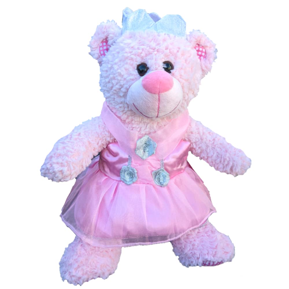 16"/40cm Pink Princess Dress and Crown - Teddy Bear Costume Outfit - BEAR NOT INCLUDED
