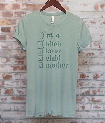 I'm a Bitch I'm A Lover Short-Sleeve Ladies Unisex T-Shirt, Cute Funny Sarcastic Shirt, Funny Gift, trendy shirt, workout shirt