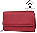 MUNDI Big Fat Womens RFID Blocking Wallet Clutch Organizer With Change Pocket (One Size, Red)