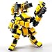 LetMay Original Design Mecha Series DIY Building Block,Mini Robot Assault Squad(Yellow) fit for Mobile Frame Zero Game…