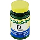Vitamin D3 10 mcg (400 IU), 200 Softgels - Dietary Supplement (Pack of 1)