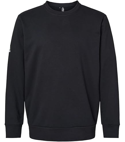 adidas Golf Men's Golf Crew Neck Sweatshirt, Navy, Small at Amazon