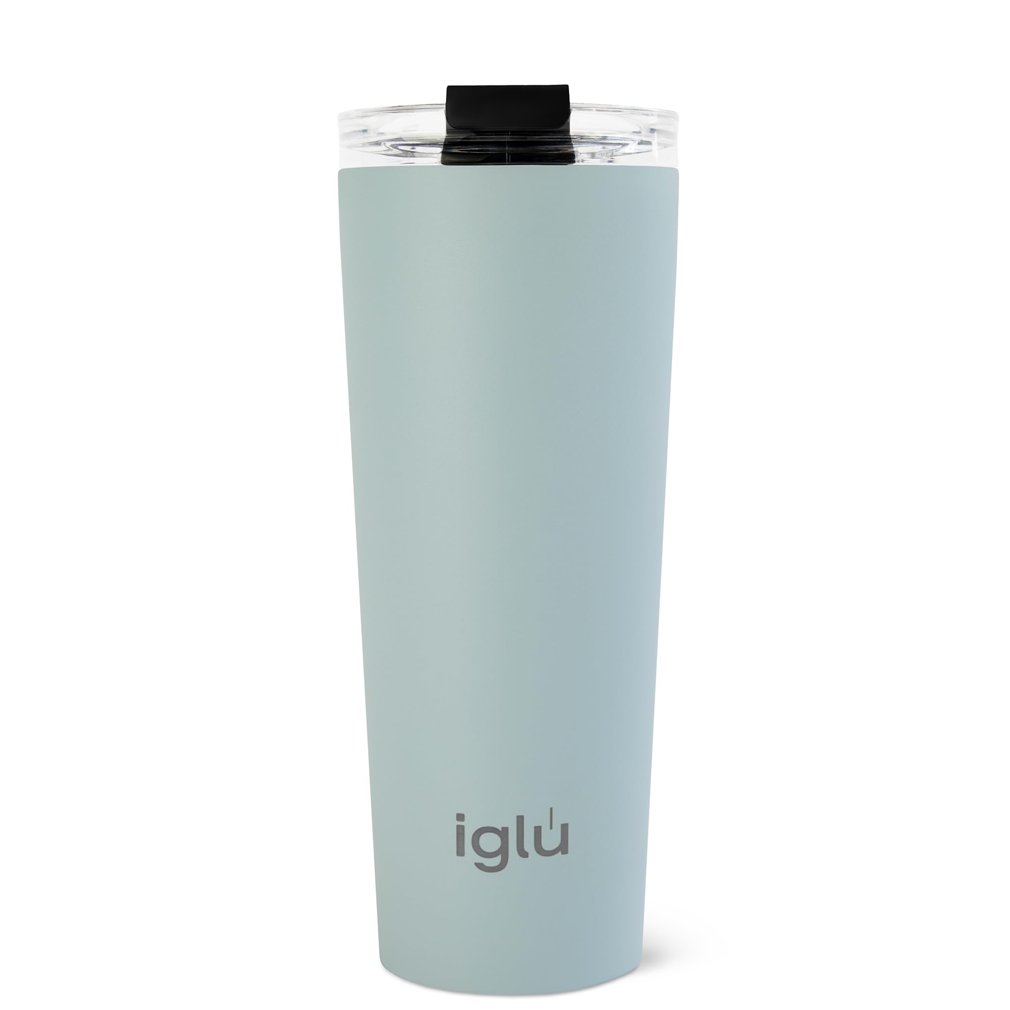 iglu Reusable Coffee Cup | Thermal Insulated Stainless Steel Travel Mug with Lid | Double Walled - Great for Hot & Cold Drinks | His & Hers Premium Eco-Friendly Gift (Arctic Blue, 20oz)