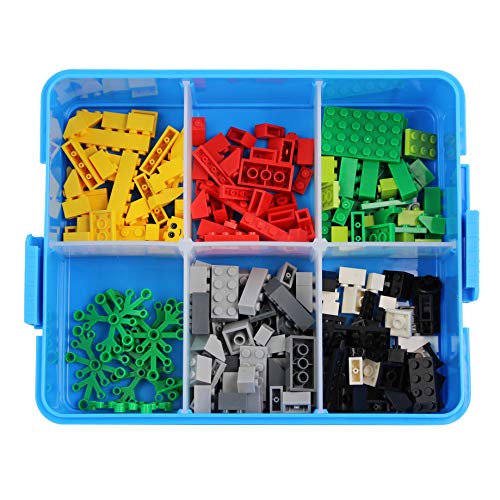 Bins & Things Stackable Toys Organizer Storage Case Compatible with LOL Surprise Dolls, LPS, Shopkins, Tsum Tsum and Lego - Portable Adjustable Box w/Carrying Handle