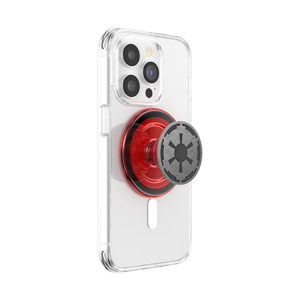 Photo 1 of PopSockets Phone Grip for MagSafe with Kickstand, Magnetic Stand, Swappable Top, Secure Hold for iPhone MagSafe Cases, Phone & Tablet Grip, Starwars - Enamel Long Live The Empire