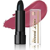 Mood Lips Color Changing Lipstick | Long Lasting Lip Stain Effect | 12 Hour Wear | Magic pH Tint | Aloe Vera Hydrating &amp; Moisturizing | Made in USA | Black