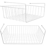 2er Set Hängekorb aus Metall Aufbewahrungs-Korb für Küchenschränke