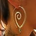 Malloom Women Bohemian Vintage Big Circles Hoop Earrings Jewelry (D)