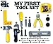 My First Tool Set in Sturdy Carry Case | Toolbox for Pretend Play | Safe Tool Set for Kids Toddlers