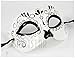 Women's Dia de Los Muertos Sugar Skull Mask (Black)