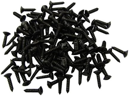 Musiclily 3MM Electric Guitar Pickguard Mounting Screws for Fender Strat Tele ST TL SG LP Guitar Bass Replacement, Black (Pack of 500)