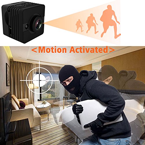 GZDL Portable Small Mini Camera Waterproof - Covert Spy Hidden Camera HD 1080P - Motion Detection Night Vision Cam - Sport Outdoor Camera for Surfing Snorkeling Cycling Drone - Thumbnail 4