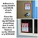 Pet Inside Finder Sticker - 4 Pack - Adhesive on Front and Back. in a Fire Emergency, Firefighters Will See Alert on The Window, Door, or House and Rescue Your cat/Dog. Safety First in case of fire.
