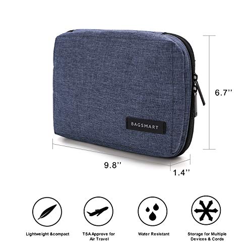 BAGSMART Electronic Organizer Small Travel Cable Organizer Bag for Hard