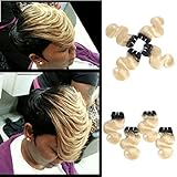 Dayrise Hair 9A Grade Ombre Human Hair Bundles Brazilian Virgin Hair Body Wave Two Tone T1b/613 Black to Blonde Hair Bundles (T1B/613 8 8 8 8)