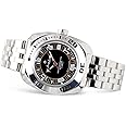 Vostok | Classic Amphibian Automatic Self-Winding Russian Diver Wrist Watch | WR 200 m | Fashion | Business | Casual Men's Watches | Model 710394 Steel Bracelet