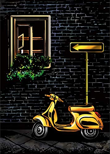 C-pop Scratch Art, Scratch Art Paper DIY Night View Scratchboard for Adult and Kids, with Stylus/Black Brush,8.2''x11.4'' (Street cornor)