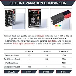 Quiver Time Premium 3x4 Top Loaders for Cards