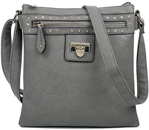 Womens Multi Compartment Crossbody Shoulder Messenger Sling Bag Small Traveler Bag