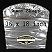 Mighty Gadget (R) 16x18 inch 100 Gauge Crystal Clear Dome Shrink Wrap Basket Bags for Gift Baskets - 10 Pack