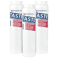 Clear Choice Replacement for UKF8001 UKF8001AXX UKF8001AXX-750 UFK8001 Refrigerator Water Filter Compatible with WF50 OWF50 WF51, NSF/ANSI 42 Certified, Box of 3, Made in the USA