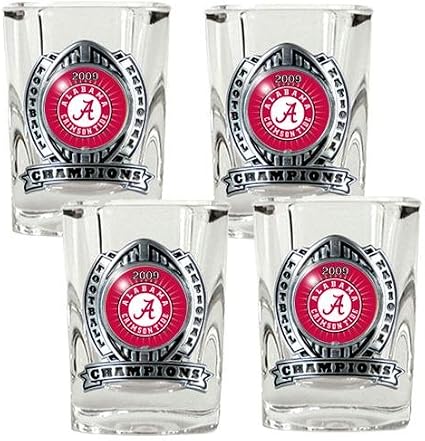 alabama crimson tide glassware