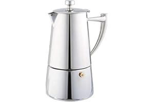Cuisinox Roma 4-cup Stainless Steel Stovetop Moka Espresso Maker