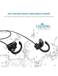 Auriculares inalámbricos HUSSAR con Bluetooth, los mejores auriculares deportivos con micrófono, IPX7 impermeable, sonido HD con graves, cancelación de ruido, ajuste seguro, 10   12 horas de tiempo de reproducción (Magicbuds2 Pro) M