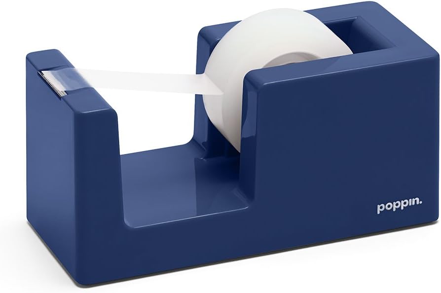 Poppin Navy Tape Dispenser Office Products
