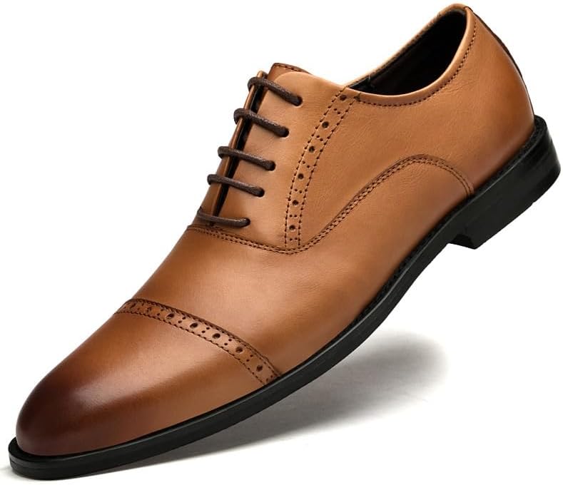 Frasoicus F01-8684 Men’s Wingtip Oxford Dress Shoes Brown Leather Size 9.5 $_57.JPG?set_id=880000500F main image 4
