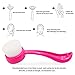 Mermaid Facial Cleansing Brush, Ultra-Soft Manual Face Skin Cleanser Brush Massage Brush for Deep Washing Pore, Best Exfoliating no Irritating Scrubber(Rose red)