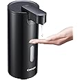 Automatic Soap Dispenser, Touchless Soap Dispenser, 3 Adjustable Volume Hand Free Soap Dispenser, Bathroom Soap Dispenser, Dish Soap Dispenser for Kitchen Bathroom, Liquid Soap Dispenser Black